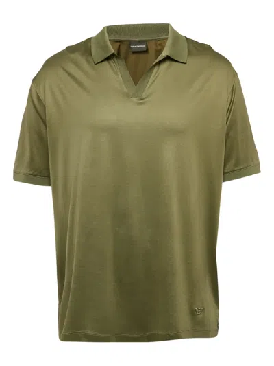 Pre-owned Emporio Armani Cotton Short-sleeve T-shirt In Green