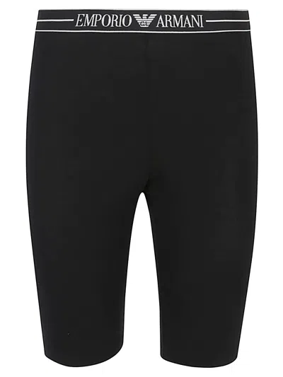 Emporio Armani Cotton Shorts In Black