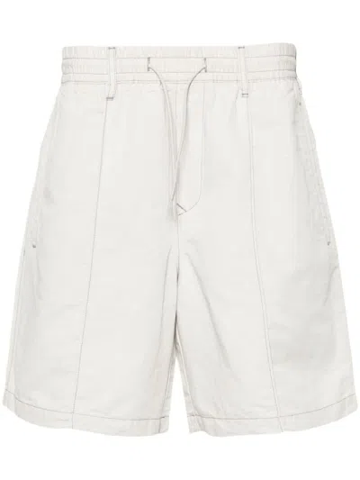 Emporio Armani Cotton Shorts In Neutral