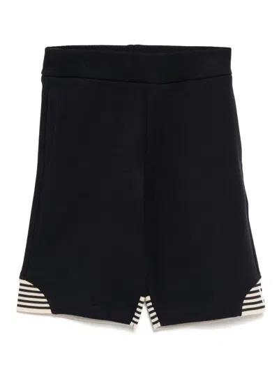 Emporio Armani Kids' Cotton Shorts In Blue
