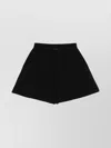 Emporio Armani Cotton Shorts With Elasticated Drawstring Waistband