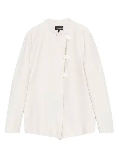 EMPORIO ARMANI EMPORIO ARMANI COTTON SINGLE-BREASTED JACKET