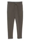 Emporio Armani Elastic Waistband Tapered Leg Sweatpants
