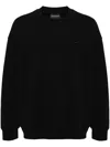 Emporio Armani Cotton Sweatshirt In Black