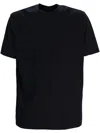 Emporio Armani Round Neck Short-sleeved T-shirt In Black