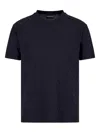 Emporio Armani Cotton T-shirt In Blue