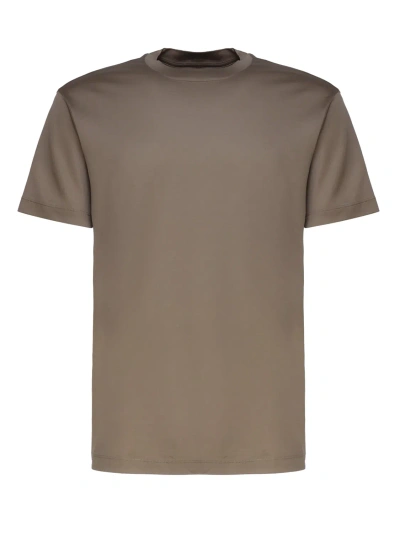 Emporio Armani Cotton T-shirt In Dove Grey