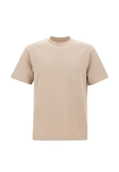 Emporio Armani Cotton T-shirt In Beige