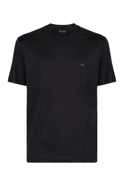 Emporio Armani Man T-shirt Midnight Blue Size Xs Cotton