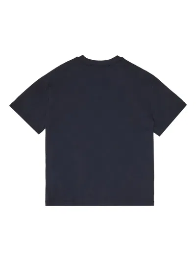 Emporio Armani Cotton T-shirt In Blue