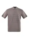 Emporio Armani Cotton T-shirt In Dove Grey