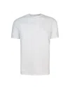 Emporio Armani White T-shirt With Micro Eagle In Tone On The Chest In White