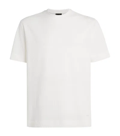 EMPORIO ARMANI COTTON TEXTURED T-SHIRT