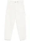 Emporio Armani Cotton Trousers Button Detail
