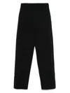 Emporio Armani Cotton Trousers In Black
