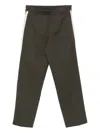 Emporio Armani Stripe-detail Track Pants In Brown