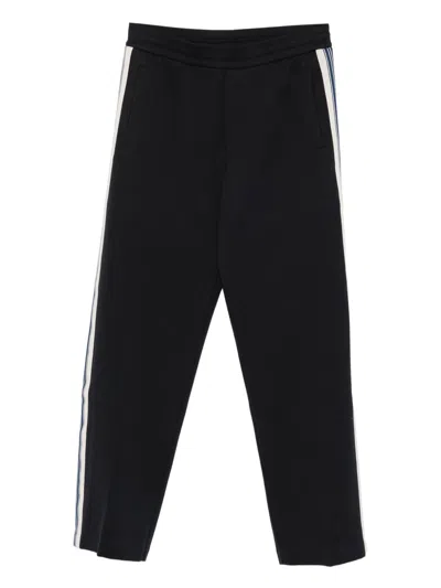 Emporio Armani Elastic Waist Casual Pants In Black