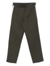 Emporio Armani Stripe-detail Track Pants In Black