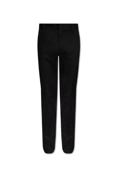 Emporio Armani Cotton Trousers In Black