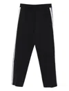 Emporio Armani Elastic Waist Casual Pants In Blue