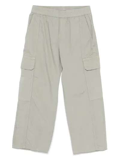 Emporio Armani Kids' Cotton Trousers In Green