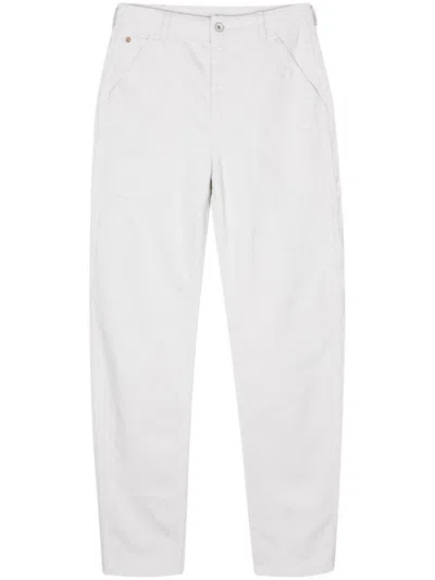 Emporio Armani Cotton Trousers In White