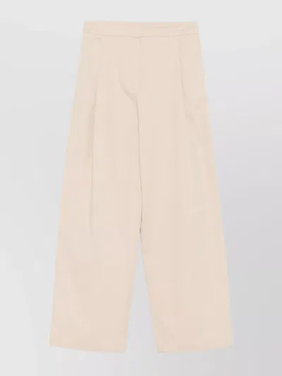 EMPORIO ARMANI COTTON TROUSERS WIDE-LEG DESIGN BELT LOOPS