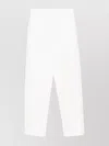 Emporio Armani Cotton Trousers With Ankle Zips And Side Slits