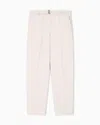 Emporio Armani Cotton Trousers With Matching Belt In Pink