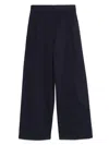 Emporio Armani High Waist Pleated Wide Leg Trousers