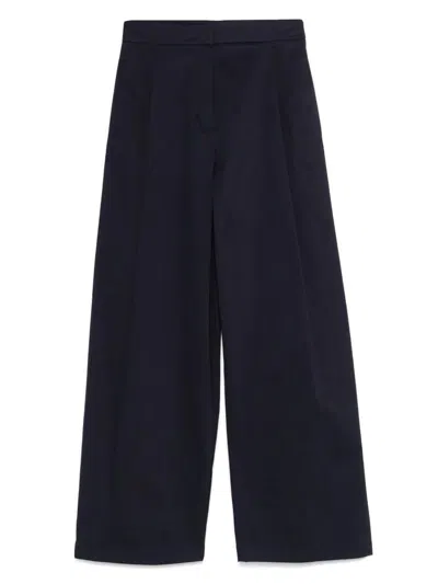 EMPORIO ARMANI EMPORIO ARMANI COTTON WIDE-LEG TROUSERS