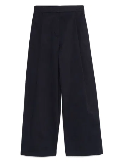 EMPORIO ARMANI EMPORIO ARMANI COTTON WIDE-LEG TROUSERS