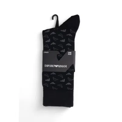 Emporio Armani Cotton Women's Sock In Black