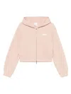 Emporio Armani Cotton Drop Shoulder Zippered Hoodie