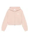 Emporio Armani Cotton Drop Shoulder Zippered Hoodie