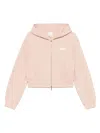 Emporio Armani Cotton Drop Shoulder Zippered Hoodie