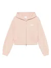 Emporio Armani Cotton Drop Shoulder Zippered Hoodie