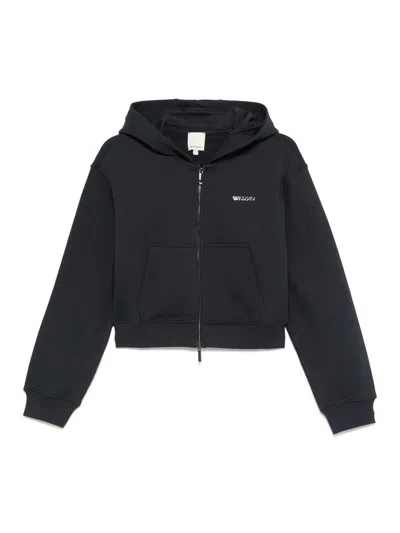 EMPORIO ARMANI COTTON ZIPPED HOODIE