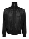 Emporio Armani Cardigan With Double Slide Fastener In Blue