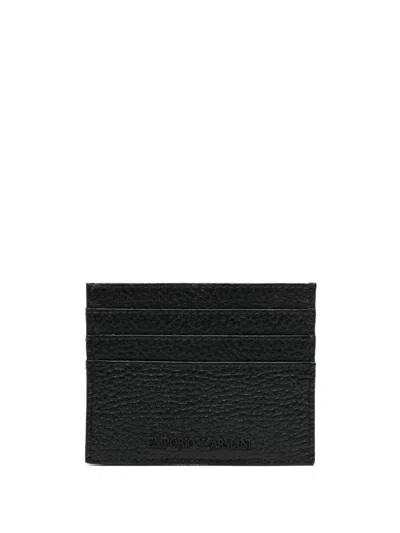 Emporio Armani Credit Card Holder Accessories In Black
