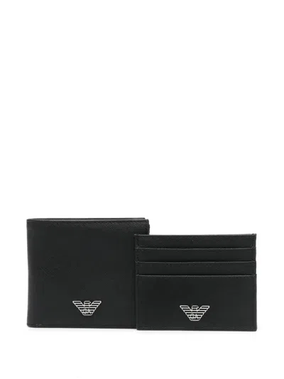 Emporio Armani Credit Card Holder In Black