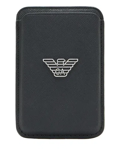 Emporio Armani Credit Card Holder In Black