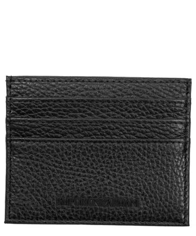 Emporio Armani Credit Card Holder In Black