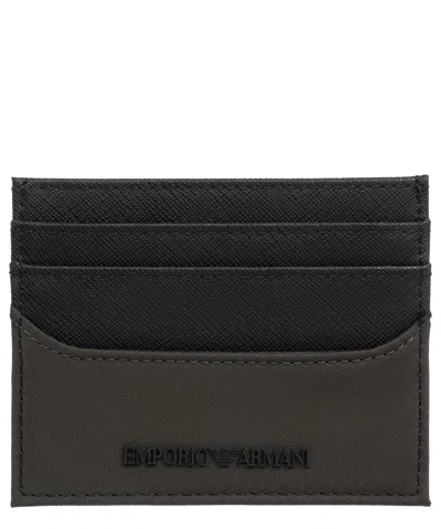 Emporio Armani Credit Card Holder In Black