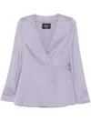 Emporio Armani Crepe Blazer In Purple