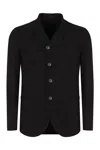 Emporio Armani Button Jacket In Black