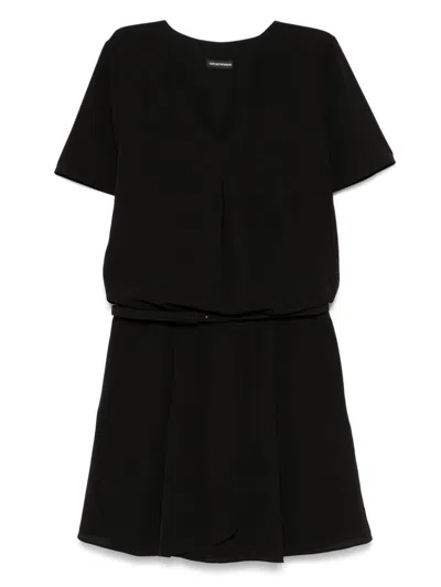 EMPORIO ARMANI EMPORIO ARMANI CREPE SHORT DRESS
