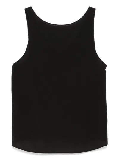 EMPORIO ARMANI EMPORIO ARMANI CREPE SLEEVELESS TOP