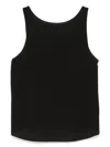 Emporio Armani Asymmetric Front Wrap V-neck Top In Black