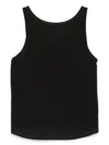 Emporio Armani Asymmetric Front Wrap V-neck Top In Black